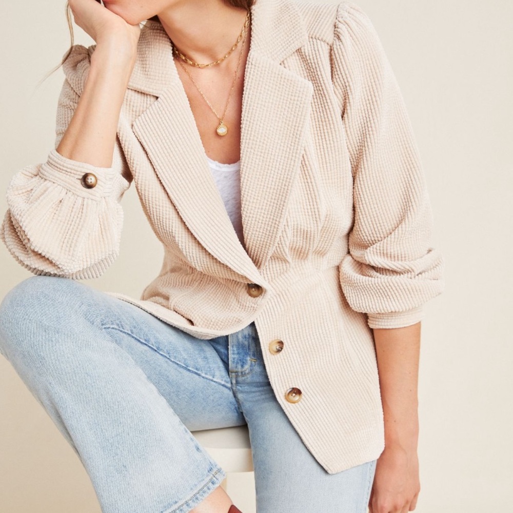 Anthropologie NWT Corduroy Blazer  Size Med